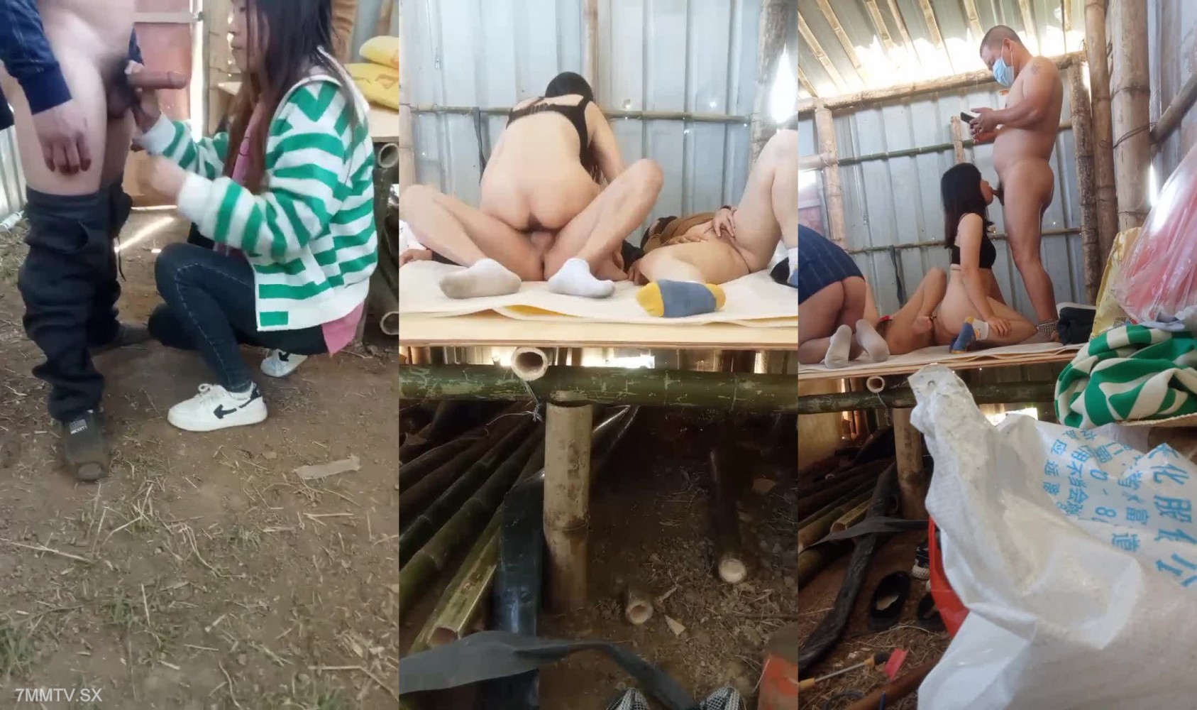 Rural 4P Wife-swapping Games Hook Up With Passionate Sex, Show Live In A Simple Shed, Blowjob With Big Dick Before Taking Off Clothes - 7mmtv.sx